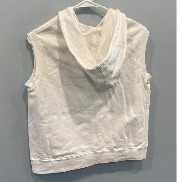 Vintage Gap Womens Knit Sleeveless Sweatshirt Medium M Vest Fisherman Y2K WHite - Picture 5 of 11